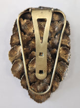 Load image into Gallery viewer, Vintage Gold Tone Layered Leaf Scarf / Dress Clip
