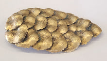 Load image into Gallery viewer, Vintage Gold Tone Layered Leaf Scarf / Dress Clip
