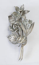 Load image into Gallery viewer, Vintage Silver 800 Filigree Bouquet Brooch
