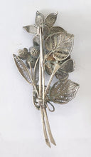 Load image into Gallery viewer, Vintage Silver 800 Filigree Bouquet Brooch
