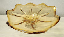 Load image into Gallery viewer, Murano Cristalleria Yellow Art Glass Pedestal Bowl

