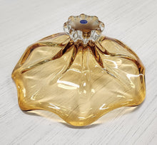 Load image into Gallery viewer, Murano Cristalleria Yellow Art Glass Pedestal Bowl
