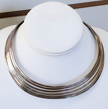 Load image into Gallery viewer, Silvertone Metal Choker Necklace
