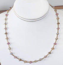 Load image into Gallery viewer, Goldtone Multicolor Bead Necklace
