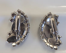 Load image into Gallery viewer, Half Moon Rhinestone Clip On Earrings
