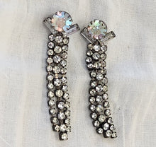 Load image into Gallery viewer, VINTAGE Rhinestone Tassel Drop Earrings
