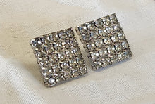 Load image into Gallery viewer, Vintage Rhinestone Square Earrings

