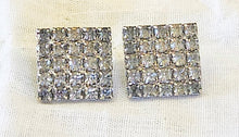 Load image into Gallery viewer, Vintage Rhinestone Square Earrings
