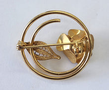 Load image into Gallery viewer, Vintage Sarah Coventry Goldtone Brooch with Rose
