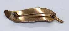 Load image into Gallery viewer, Vintage Damascene Feather Pin
