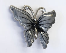 Load image into Gallery viewer, Enamel Butterfly Pin with Crystals
