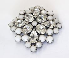 Load image into Gallery viewer, Rhinestone &amp; White Stone Brooch
