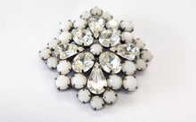 Load image into Gallery viewer, Rhinestone &amp; White Stone Brooch

