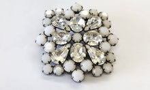 Load image into Gallery viewer, Rhinestone &amp; White Stone Brooch

