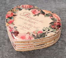 Load image into Gallery viewer, SET 6-Pc Cork Heart Shaped Coasters
