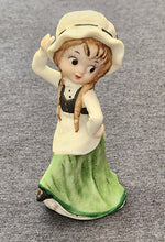 Load image into Gallery viewer, Vintage Lefton Dancing Irish Lass Figurine
