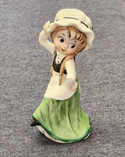 Load image into Gallery viewer, Vintage Lefton Dancing Irish Lass Figurine
