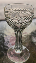 Load image into Gallery viewer, SET 8-Pc Laurel Leaf Hollow Stem Cordial Glasses
