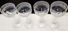 Load image into Gallery viewer, SET 8-Pc Laurel Leaf Hollow Stem Cordial Glasses
