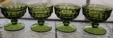 Load image into Gallery viewer, SET 4-Pc Vintage Indiana Glass Whitehall Cubist Sherbet Dessert Dishes

