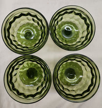 Load image into Gallery viewer, SET 4-Pc Vintage Indiana Glass Whitehall Cubist Sherbet Dessert Dishes
