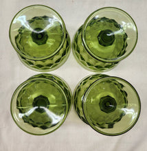 Load image into Gallery viewer, SET 4-Pc Vintage Indiana Glass Whitehall Cubist Sherbet Dessert Dishes
