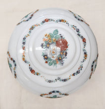 Load image into Gallery viewer, Vintage Hand-painted Milk Glass Vanity Jar
