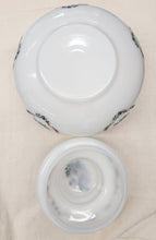 Load image into Gallery viewer, Vintage Hand-painted Milk Glass Vanity Jar
