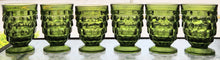 Load image into Gallery viewer, SET 6-Pc Vintage Indiana Glass Whitehall Cubist Footed Tumbler Glasses
