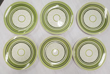 Load image into Gallery viewer, SET 6-Pc Taylor Smith &amp; Taylor Green Span Ironstone Dinner Plates
