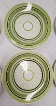 Load image into Gallery viewer, SET 6-Pc Taylor Smith &amp; Taylor Green Span Ironstone Dinner Plates
