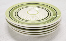 Load image into Gallery viewer, SET 6-Pc Taylor Smith &amp; Taylor Green Span Ironstone Dinner Plates
