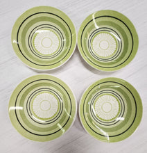 Load image into Gallery viewer, SET 4-Pc Taylor Smith &amp; Taylor Green Span Ironstone Salad Bowls
