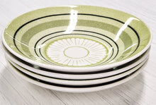 Load image into Gallery viewer, SET 4-Pc Taylor Smith &amp; Taylor Green Span Ironstone Salad Bowls
