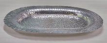 Load image into Gallery viewer, NEW Hammered Aluminum Oval Tray 13511
