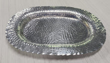 Load image into Gallery viewer, NEW Hammered Aluminum Oval Tray 13511
