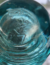 Load image into Gallery viewer, Vintage Am Tel &amp; Tel Co Blue Glass Insulator 7
