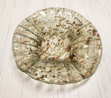 Load image into Gallery viewer, Vintage Textured Flared Art Glass Bowl
