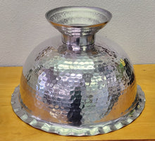 Load image into Gallery viewer, NEW Hammered Aluminum Pedestal Bowl 13519
