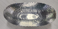 Load image into Gallery viewer, NEW Hammered Aluminum Oval Pedestal Bowl 13520

