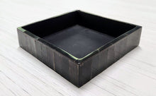 Load image into Gallery viewer, NEW Inlaid Horn Napkin Box India 12595 - Black
