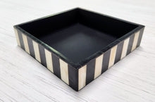 Load image into Gallery viewer, NEW Inlaid Horn Napkin Box India 12595 - Stripe
