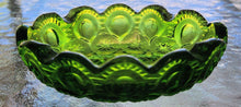 Load image into Gallery viewer, Vintage L. E. Smith Moon &amp; Stars Emerald Glass Ashtray
