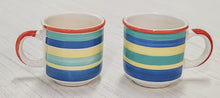 Load image into Gallery viewer, PAIR Pier 1 Striped Mugs
