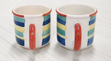 Load image into Gallery viewer, PAIR Pier 1 Striped Mugs

