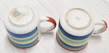 Load image into Gallery viewer, PAIR Pier 1 Striped Mugs
