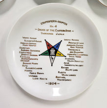 Load image into Gallery viewer, SET Order of the Eastern Star Japan Demitasse Cups, Saucers, Plate
