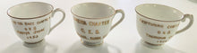 Load image into Gallery viewer, SET Order of the Eastern Star Japan Demitasse Cups, Saucers, Plate
