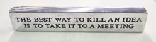 Load image into Gallery viewer, NEW Inspirational Aluminum Paperweight - Idea/Meeting 11717

