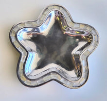 Load image into Gallery viewer, NEW Textured Aluminum Star Mother of Pearl Dish

